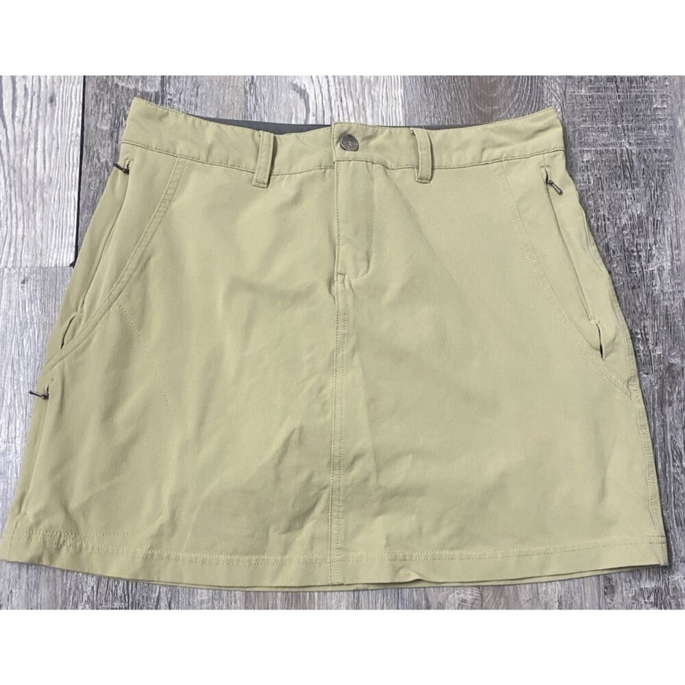 REI Women’s Skort Size 8 Khaki Beige Hiking Active Outdoor Nylon Stretch